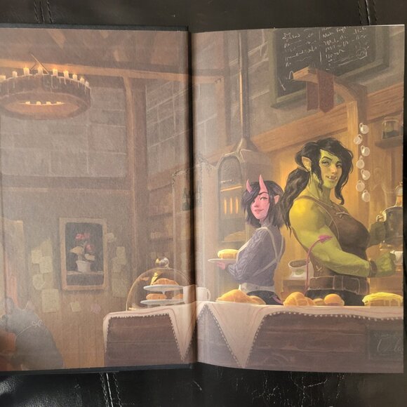 **NEW,SIGNED** Legends & Lattes, Bookshops & Bonedust, Travis Baldree, Fairyloot - Picture 10 of 16